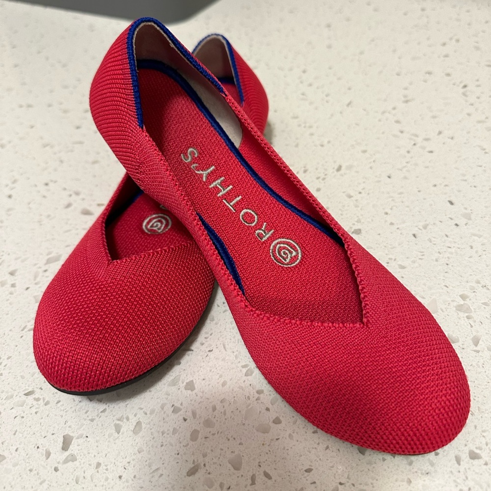Rothy’s “The Flat” hot pink